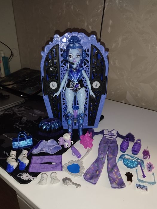 Monster high Эбби (Skultimate secret + аутфит и аксы от базовой), Монстер хай Эбби