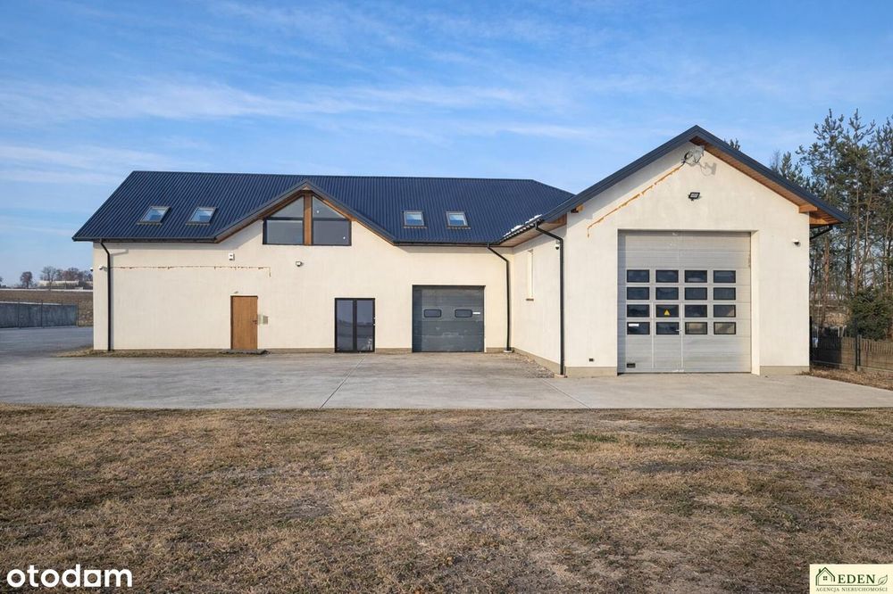 Budynki produkcyjno-usługowe 630 m2 + 1,02 ha działka - Ryki.