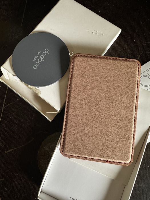 шкіряний тримач карток для задньої панелі iPhone