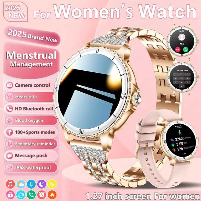 Женские смарт часы: VWAR i228 PRO. 3D-меню.