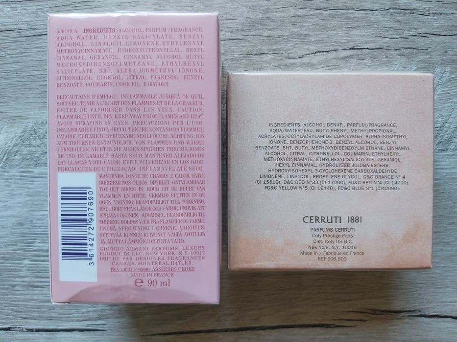 Giorgio Armani My Way 90 мл/Cerruti 1881 Pour Femme 50 мл