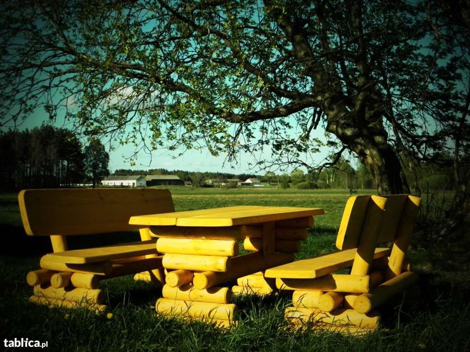 Meble ogrodowe drewniane huśtawki wysyłka na cały kraj i UE