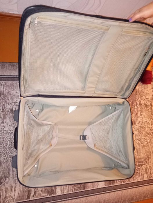 Велика фірмова валіза Samsonite, колір чорний 70-35-25