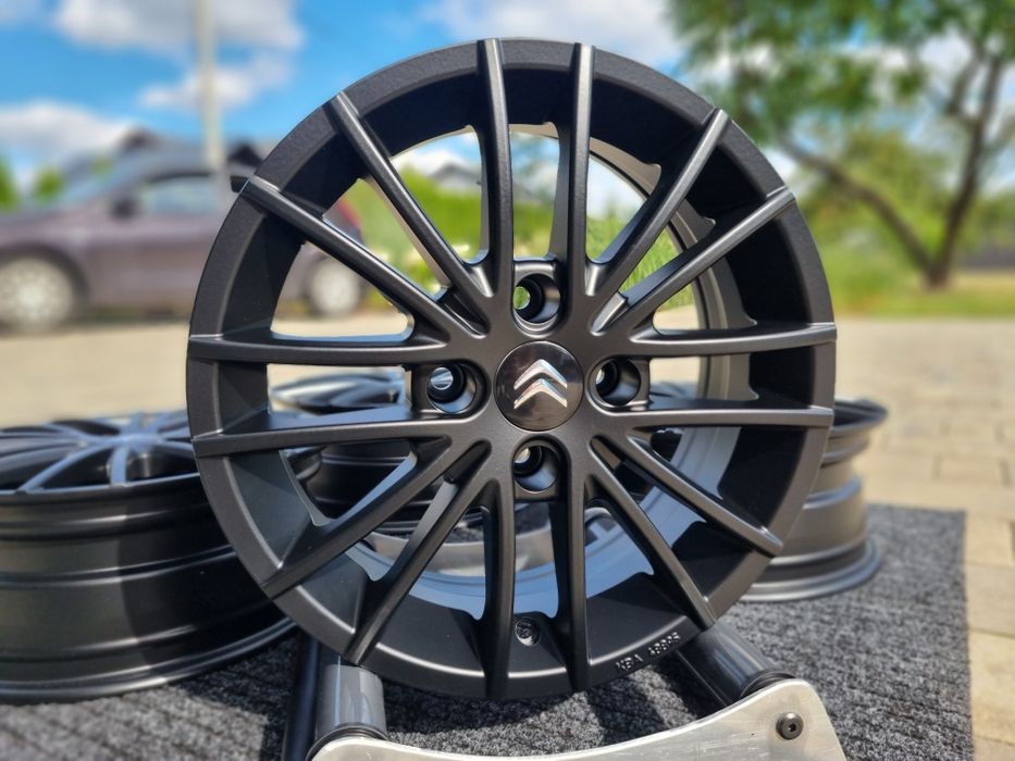 Citroen 15 " Felgi  Nowe 4x108 C2 C3 C4 Berlingo C-Elysee DS3 Czarne