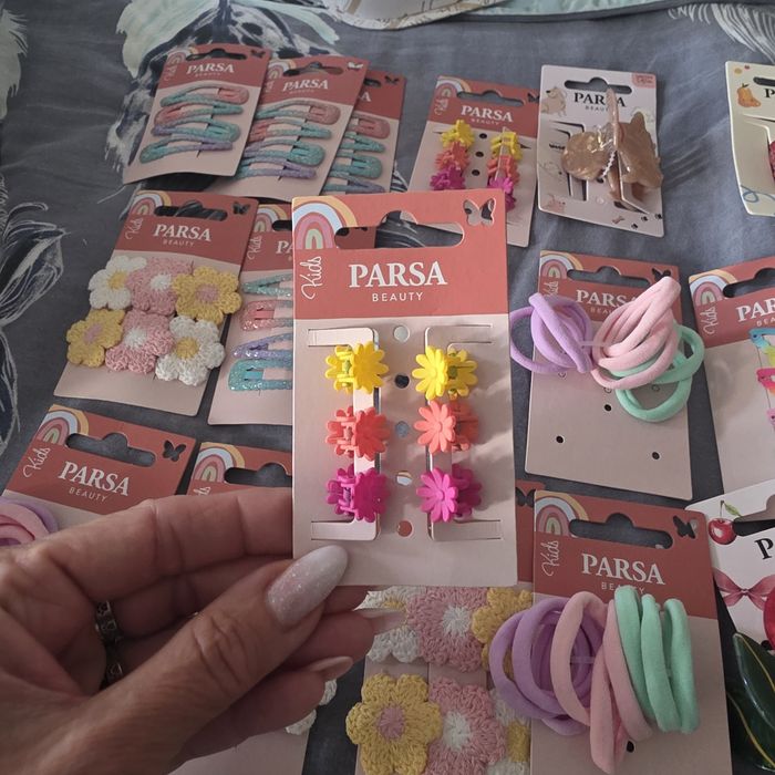 OKAZJA! Spinki i gumki dla dzieci PARSA Beauty – NOWE – likwidacja zap