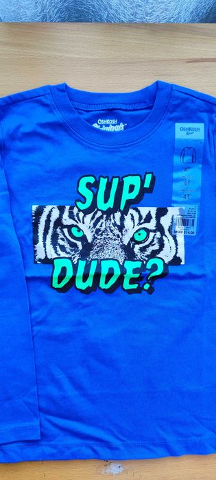 Футболка з довгим рукавом Oshkosh реглан