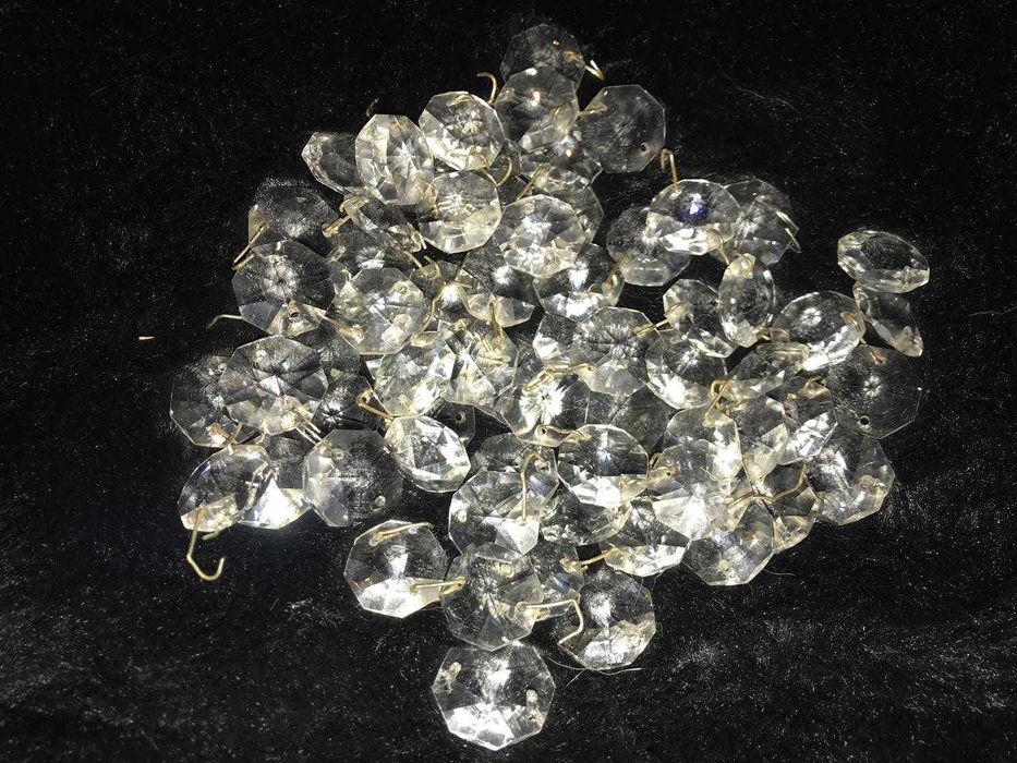 Подвески-восьмигранники хрустальные для люстр, бра, светильников