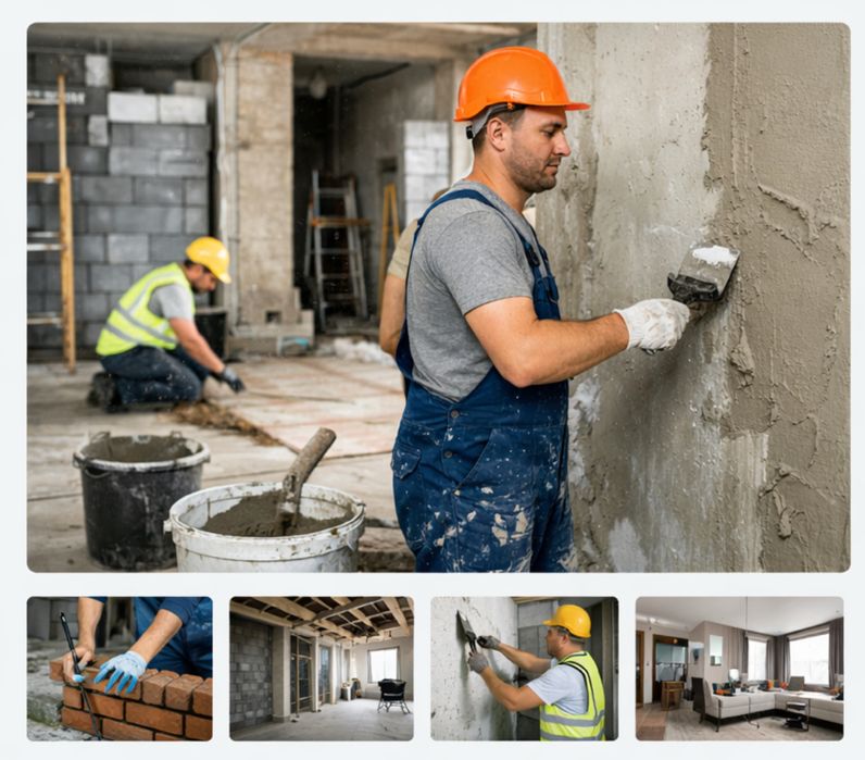 Виконуємо всі види будівельних та ремонтних робіт швидко та якісно