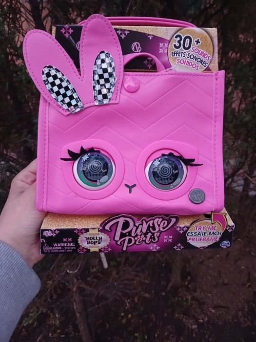 Сумка purse pets рожевий зайчик holly Hops