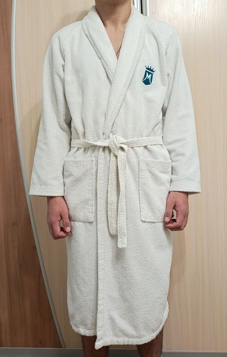 Халат махровий білий