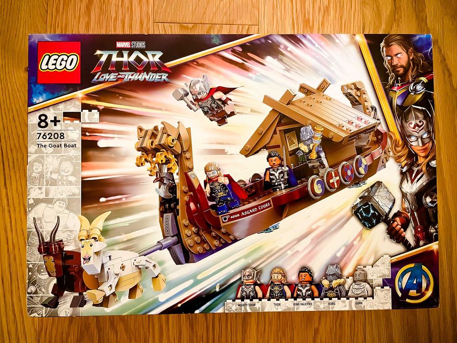 LEGO 76208 Marvel The Goat Boat, Toy Boat from Thor (novo e selado)