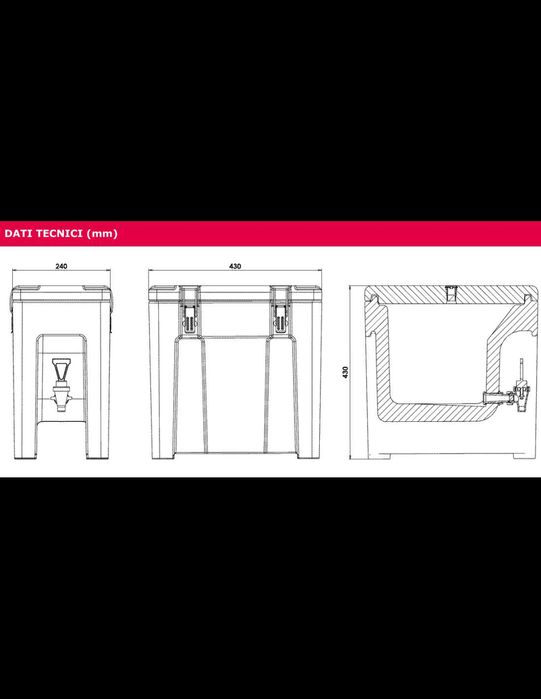 Dispensador térmico de bebidas  Referência QC 10