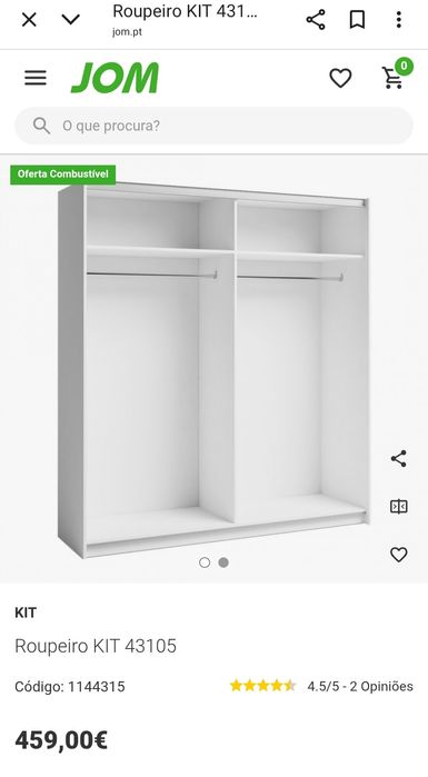 Roupeiro  Jom 2 portas64585227189123124