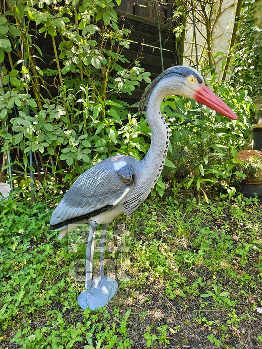 Figurka dekoracja czapla 70 cm wysoka ozdoba dom ogród taras