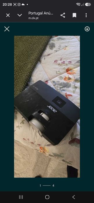 Uma máquina fotográfica