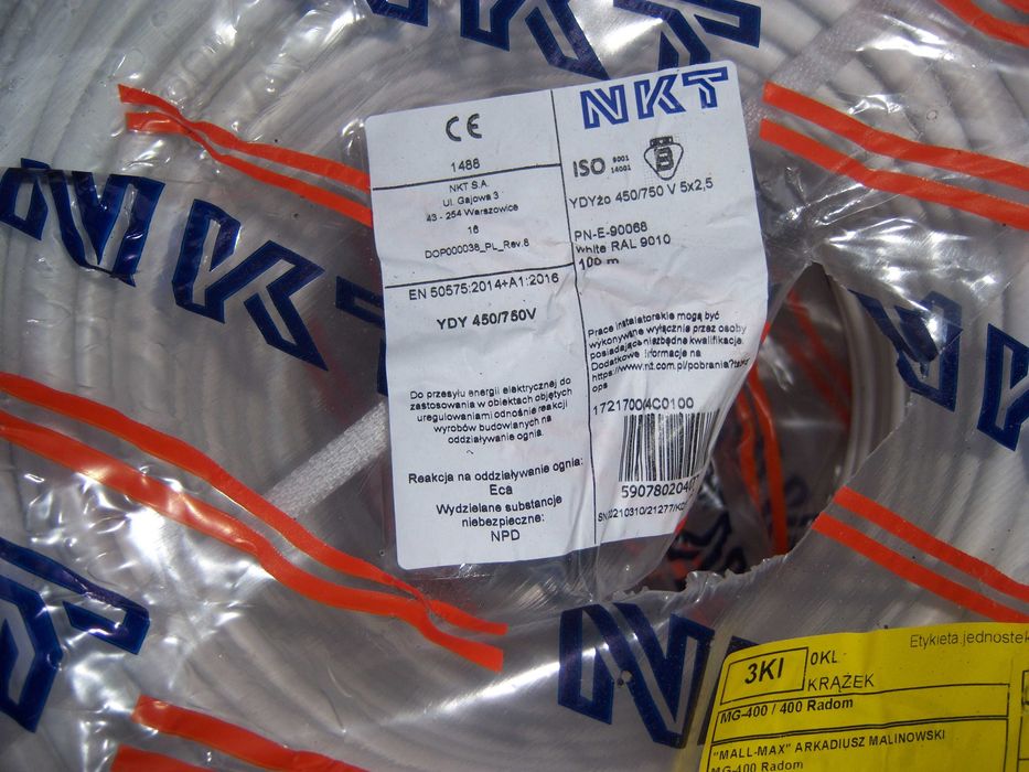 przewód ydy 5x2,5 5x4 5x6 5x10