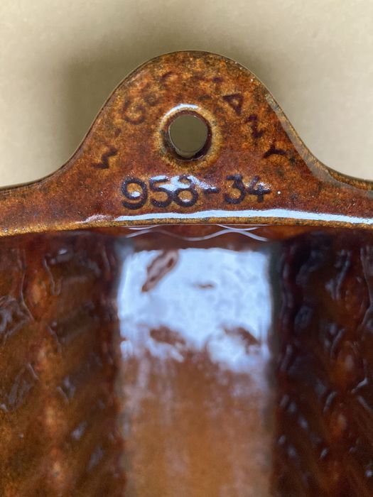 Ceramiczna forma do pieczenia retro vintage prl