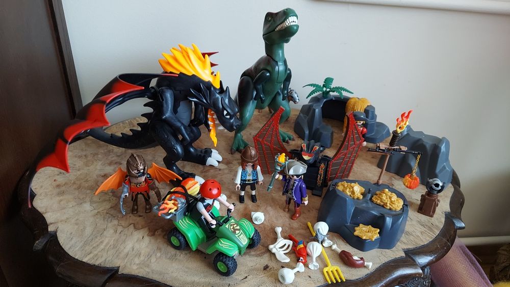 Playmobil - Dragon - Dinozaur- Całość