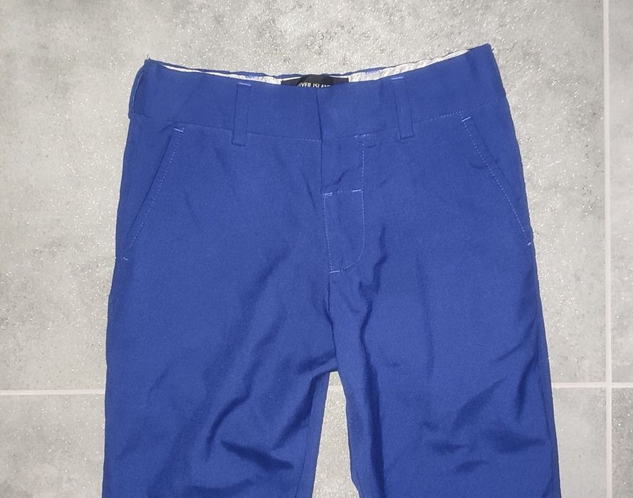 Spodnie River Island r. 5 lat eleganckie niebieskie