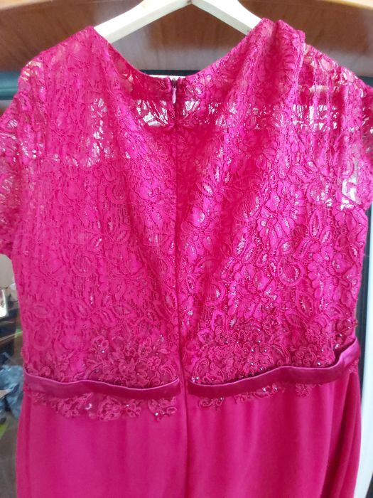 Vestido comprido vermelho