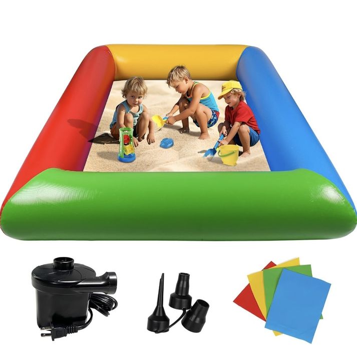 Nadmuchiwana piaskownica 3 w 1 (piaskownica, basen i kulki) zew i wew