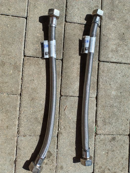 Wąż w oplocie 3/4 40 cm 2 sztuki
