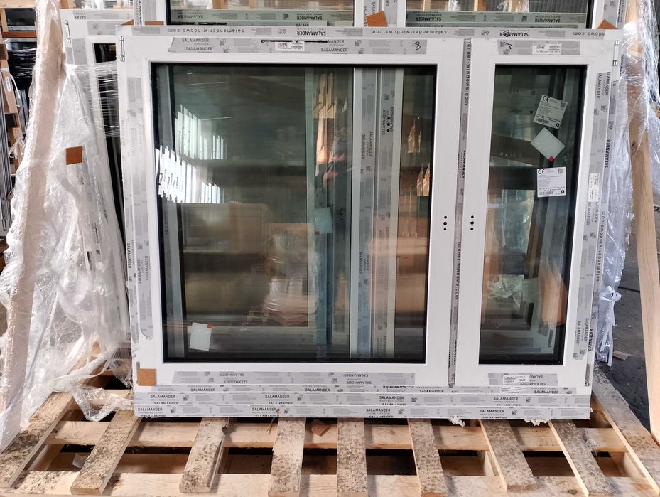 Okno PCV Salamander trzyszybowe 1750x1330