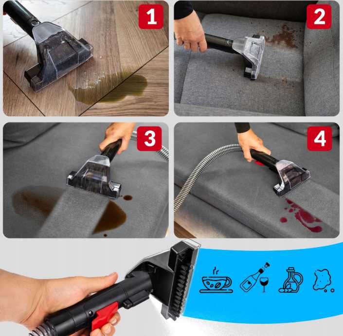 Odkurzacz piorący 2w1 mokro/sucho • dywany, tapicerka • Spot Clean