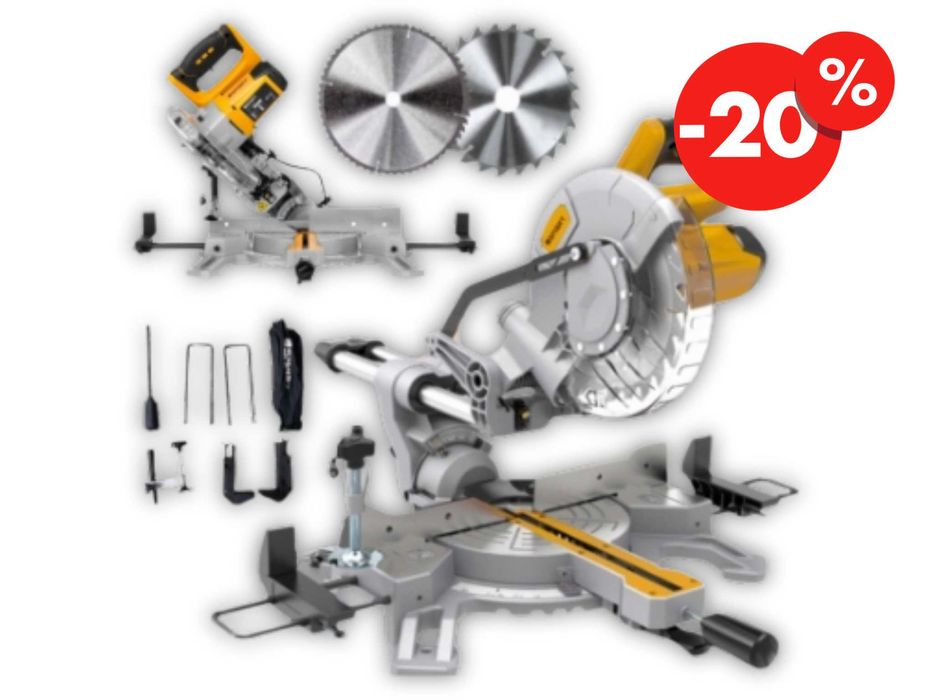 Nowa Piła Ukośna Ukosowa 1500W Ukośnica Z Posuwem 210mm Laser -20%