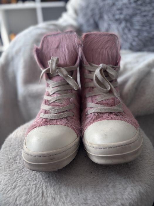 futrzane buty rick owens ramones