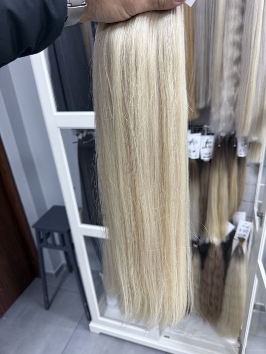 Blond włosy słowiańskie 45-70 cm PREMIUM | RATY 0% Santander