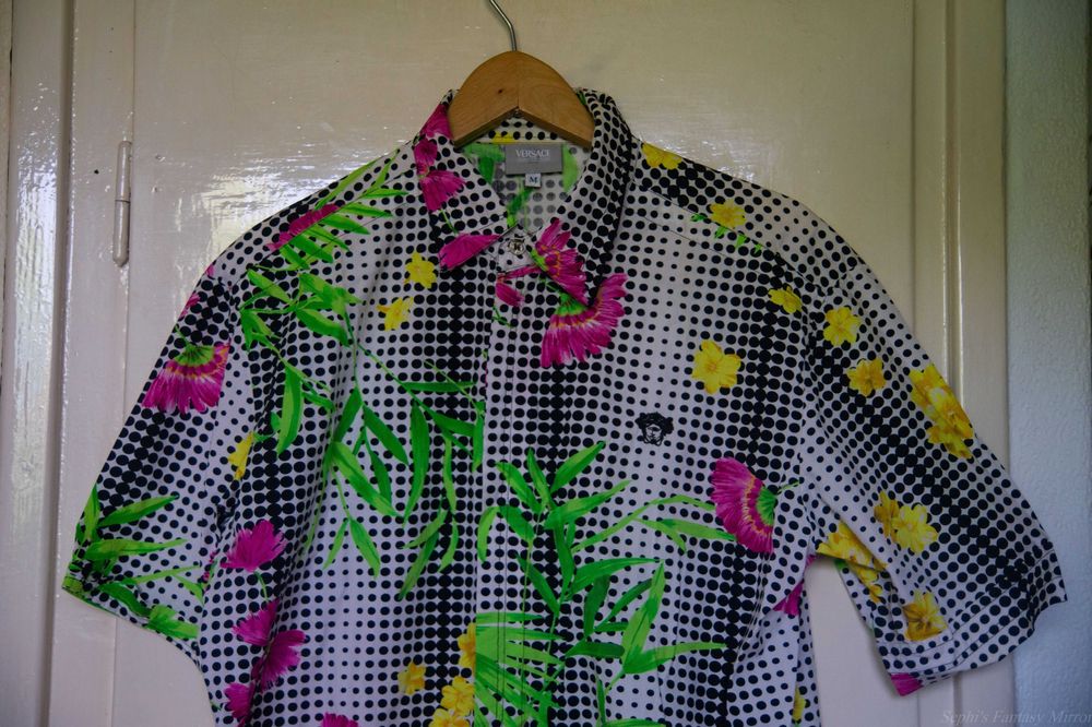 Koszula krótka Versace Jeans Couture kolorowa M