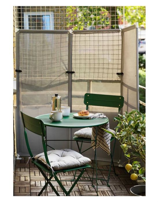 YTTERSKÄR
Parawan, na zewnątrz, szary, 185x150 cm