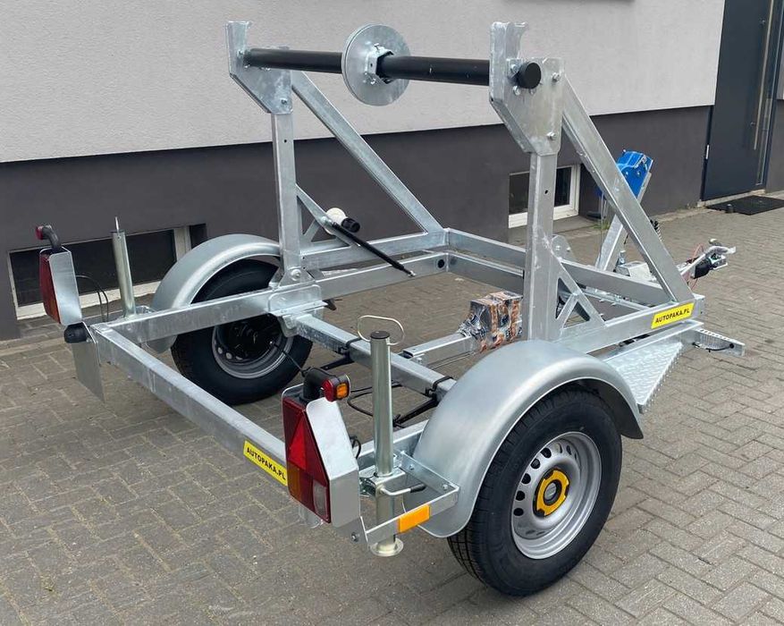 Przyczepa kablowa na szpule do transportu kabli DMC 1350kg