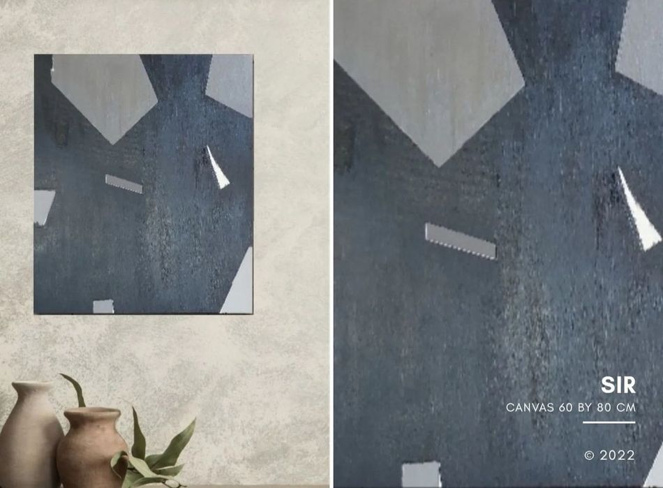 Quadro pintado em acrílico