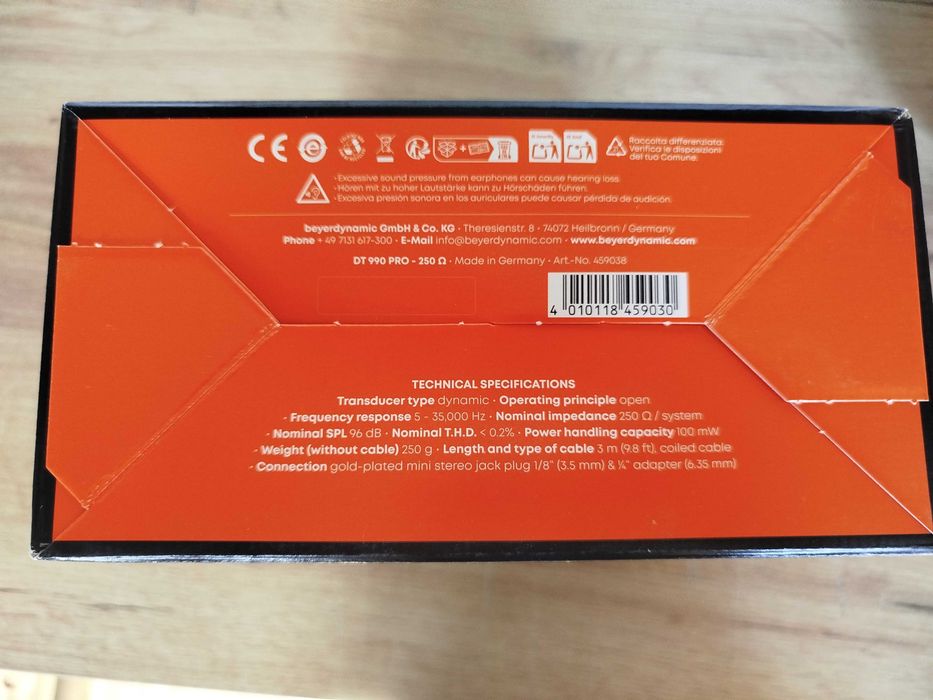 Beyerdynamic DT 990 PRO 250 Ohm – słuchawki studyjne otwarte