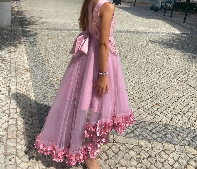 Vestido de cerimónia de batismo (criança) menina