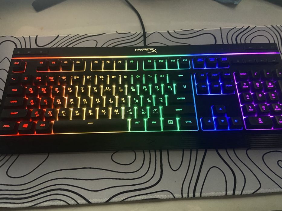 Клавіатура дротова HyperX Alloy Core RGB Membrane Gaming USB