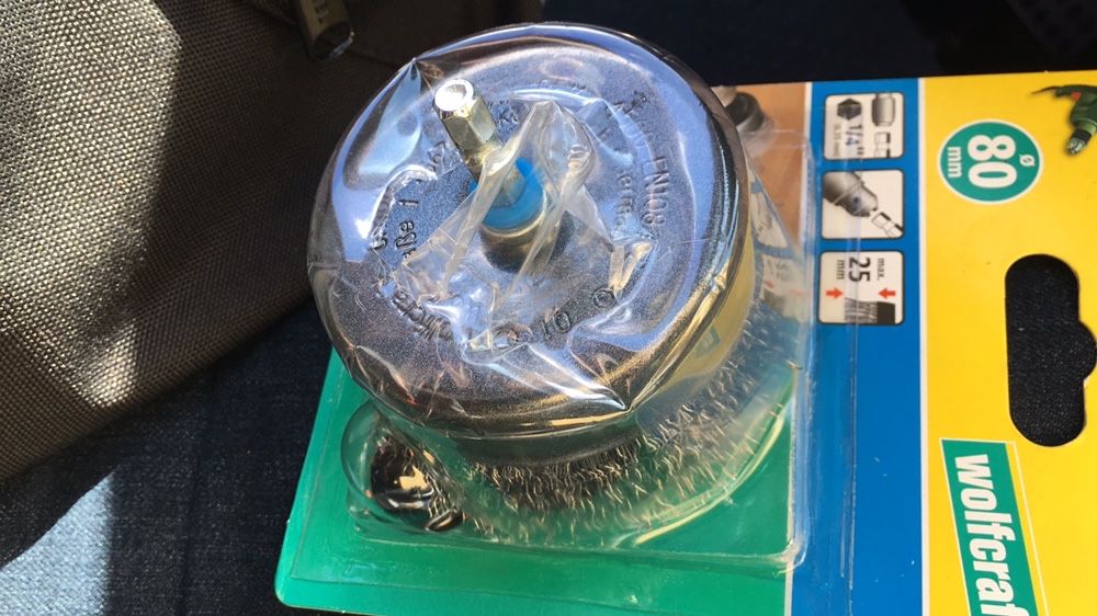 Escova de Aco para Berbequim 80 mm Wolfcraft