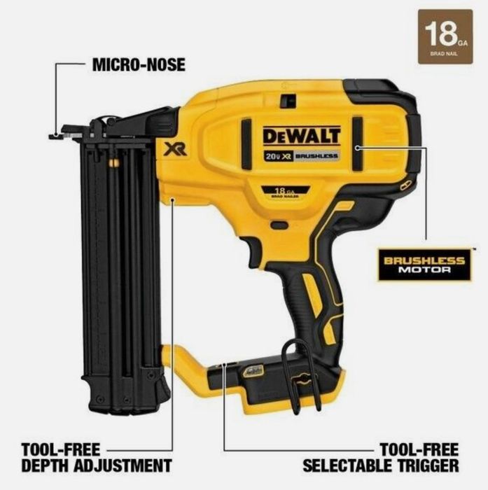 Акумуляторний нейлер DEWALT DCN680B 20 V MAX XR 18GA