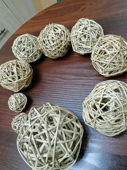 kule rattanowe zestaw