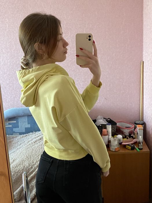 Худі оверсайз вкорочений