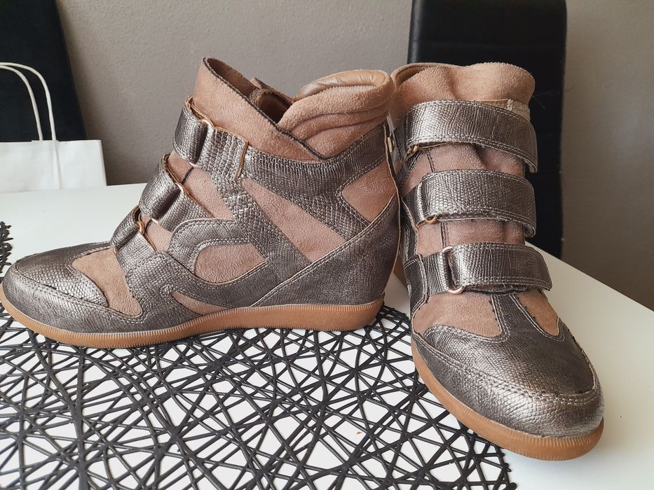 Monnari buty sneakersy sneakers trampki adidasy botki wężowy wzór