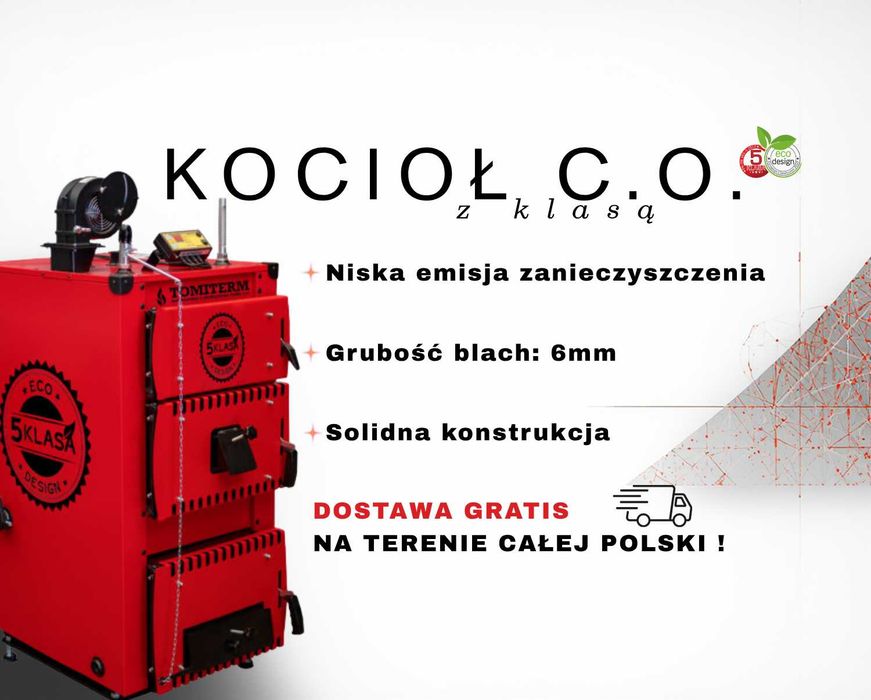 Kocioł, piec, kotły na węgiel UNIEKO PLUS 35kW. Producent! Gwarancja!