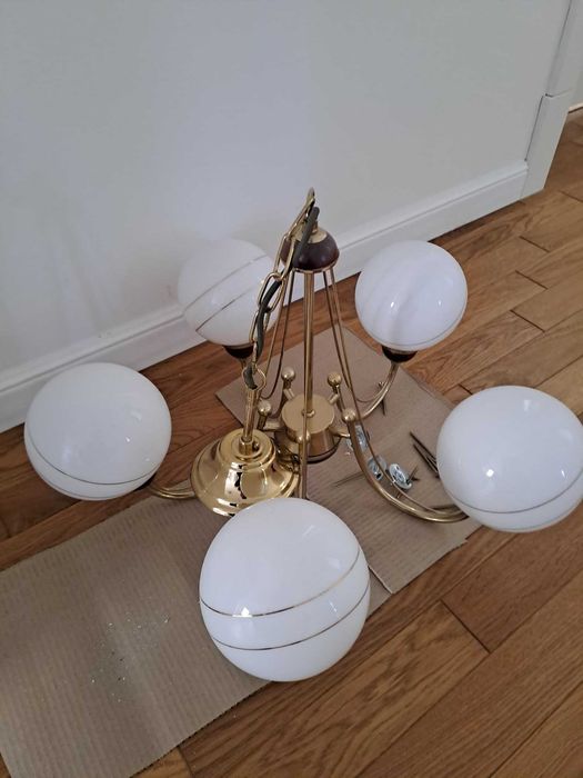 żyrandol 5 ramienny