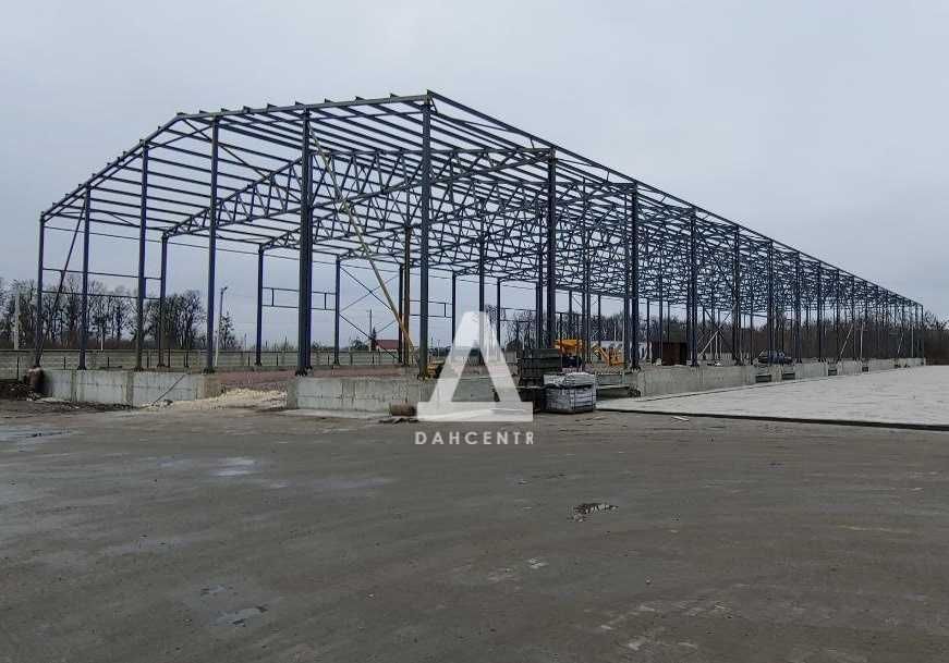 Каркас ангару - для техніки, будівництво ангарів під замовлення