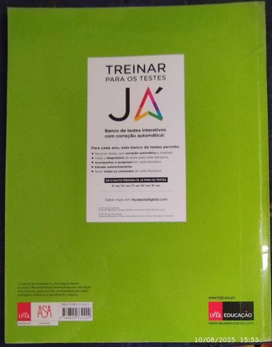 Caderno de atividades de Físico Química  "Novo FQ 9"