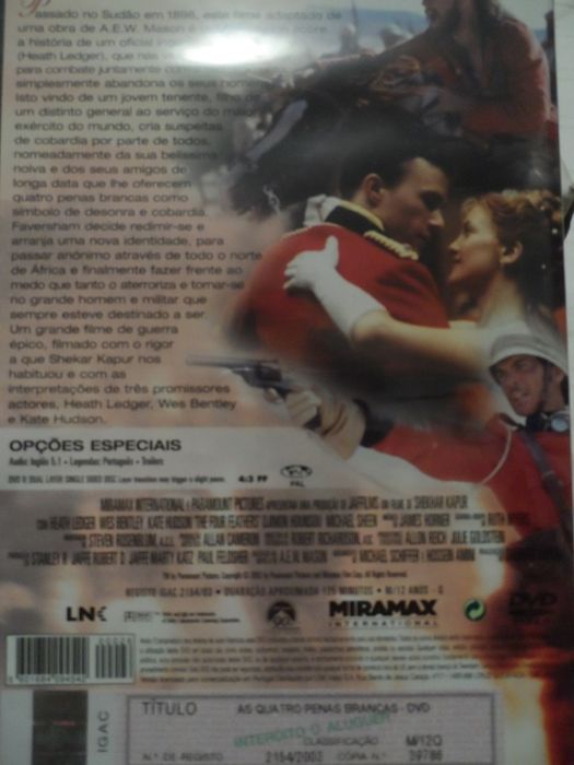As Quatro Penas Brancas - DVD