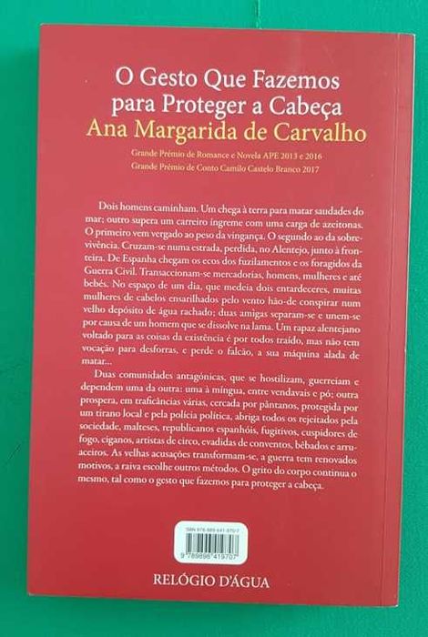 O Gesto que Fazemos para Proteger a Cabeça - Ana Margarida de Carvalho