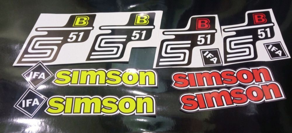Наклейки на мотоцикл мопед скутер симсон simson b50 enduro electric 51